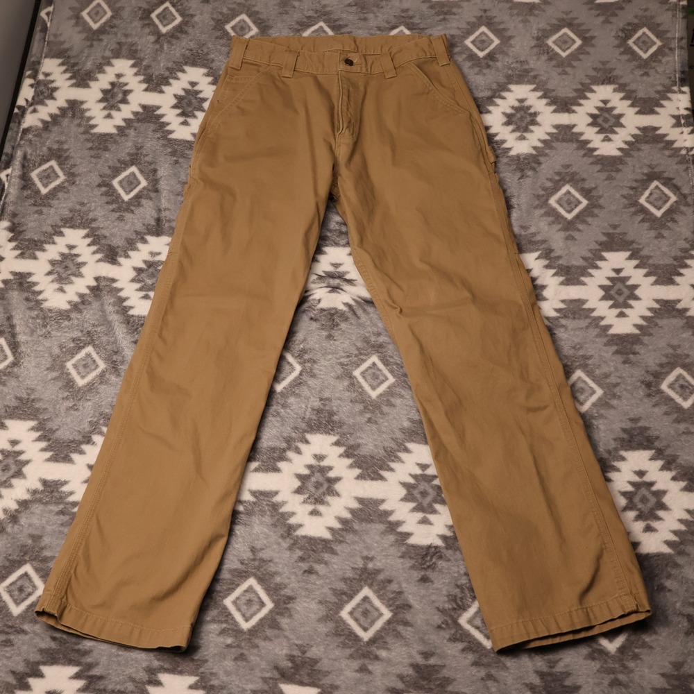 Carhartt B324-DKH Washed Twill Dungaree Pants Dark Khaki 33x32